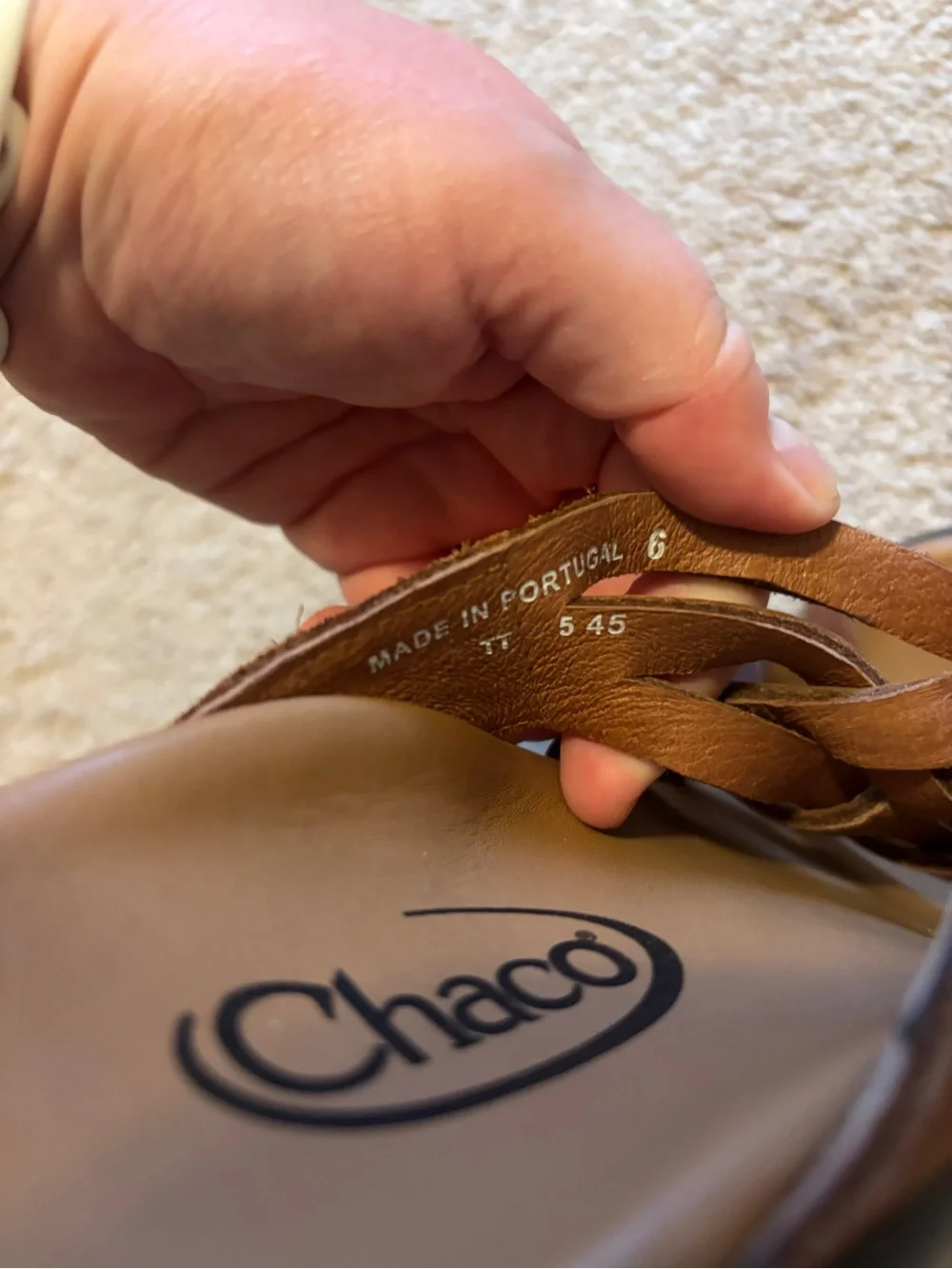 Chaco braided leather